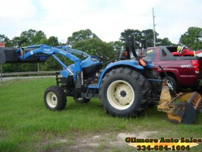 2003 New Holland  TC40D, , Hydrostat, 4wd  16LA Loader w/ 6' Box Blade
